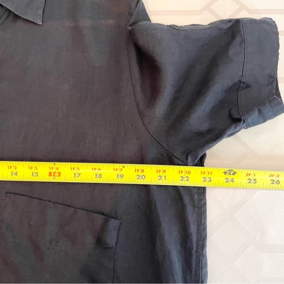 HOPE STOCKHOLM Elma SL Black Linen Button down Dress  Pockets Size 34 or Small - Picture 6 of 8